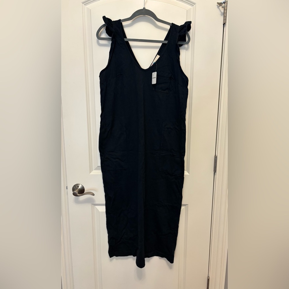 Free People Black Midi Dress